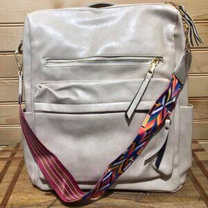 Vegan Leather Bag/Backpack Purse/Tote